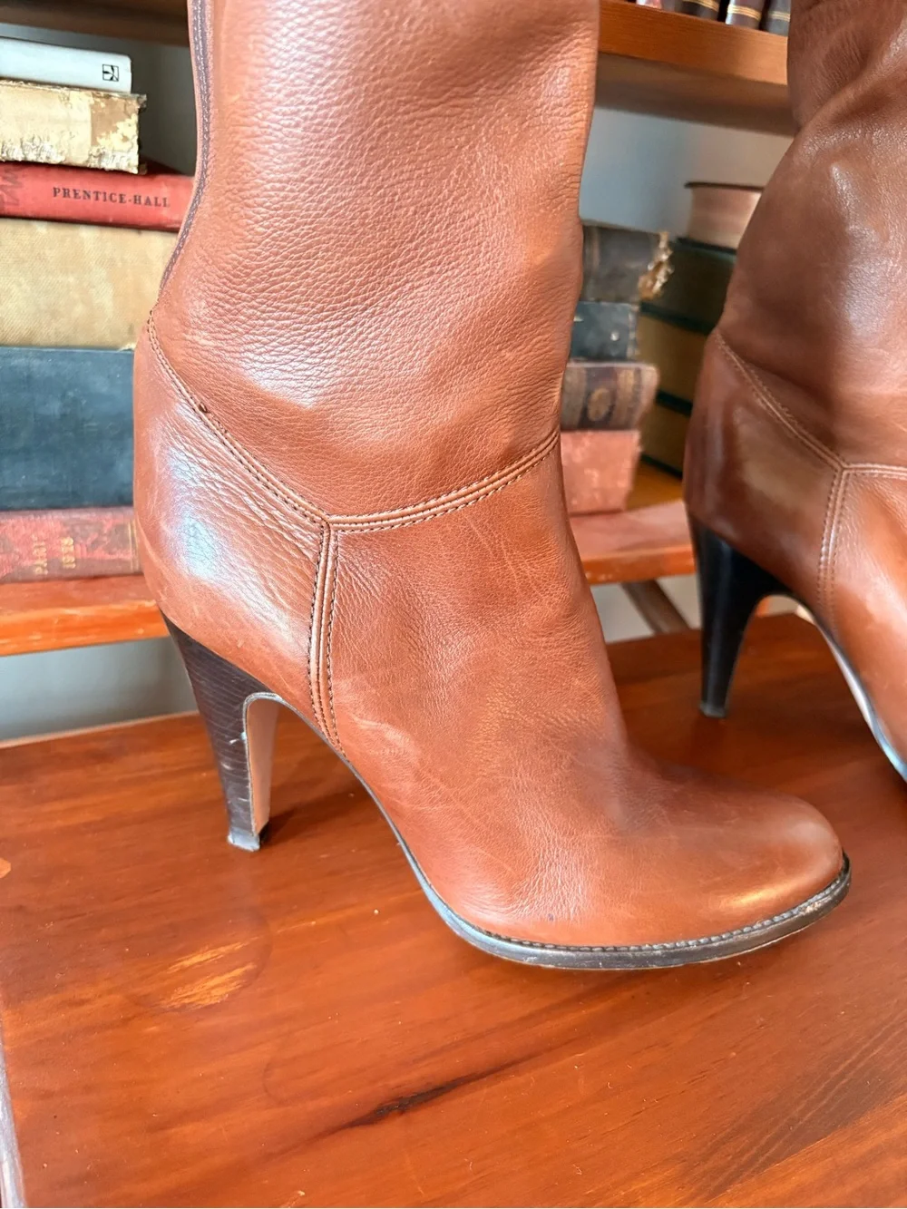 Vero Cuoio Tall Brown Leather Over-the-Knee Boots